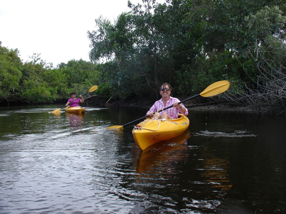 Kayaking at Four Mile Cove